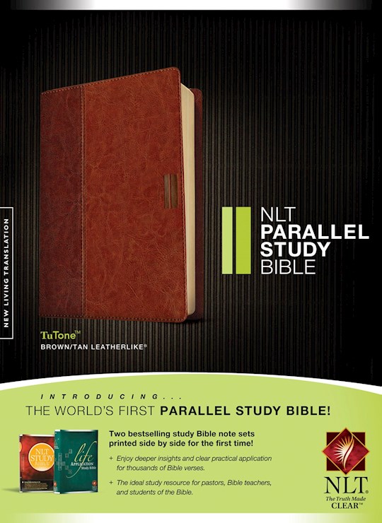 NLT Parallel Study Bible TuTone Brown/Tan - Tyndale
